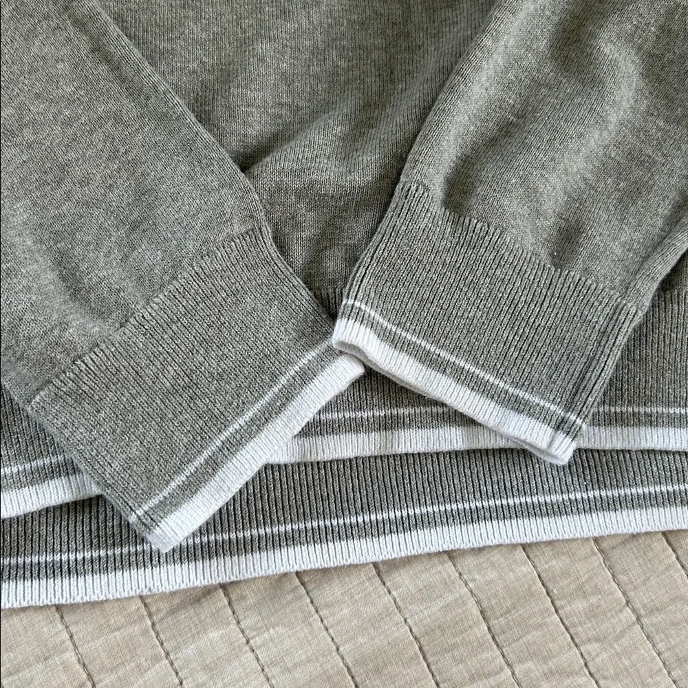 Michael Kors men’s gray 100% cotton classic crew neck sweater large​